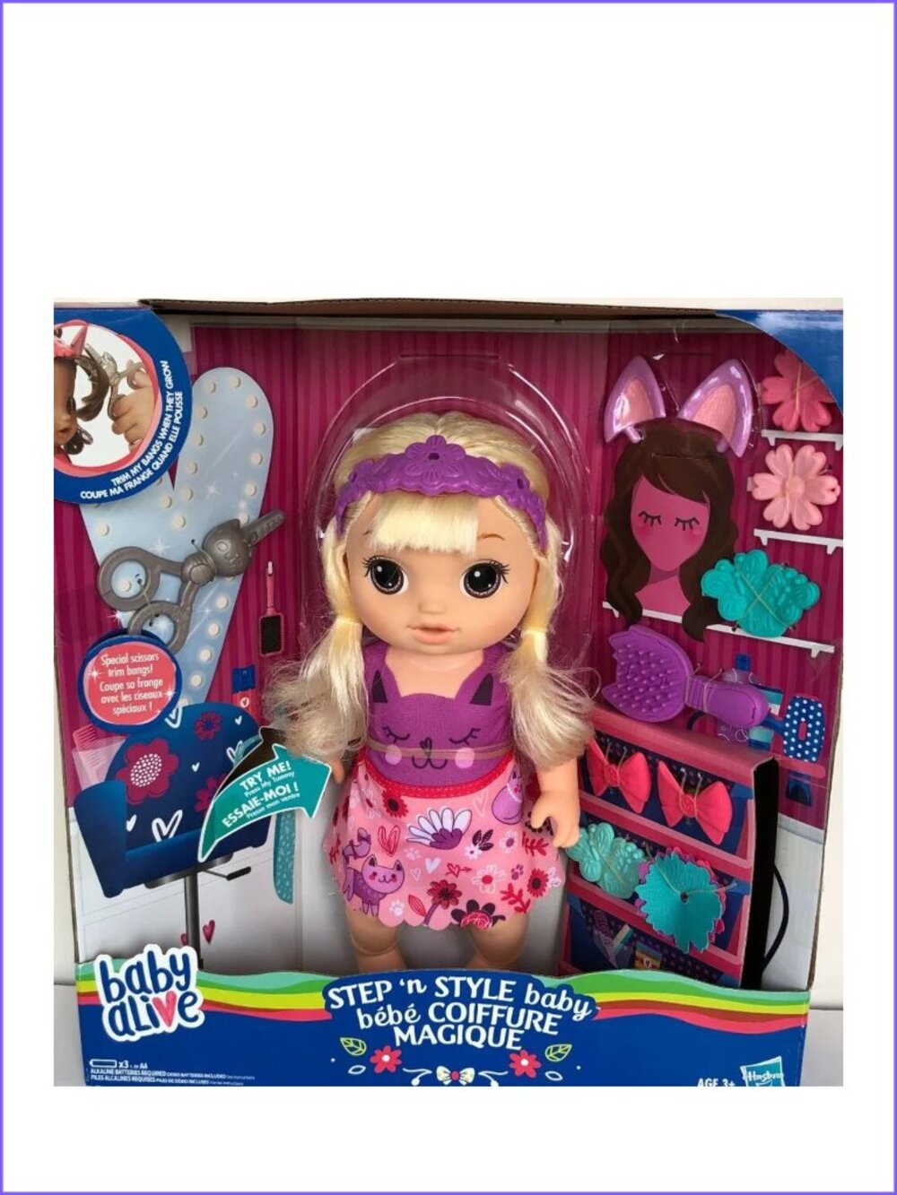 Talking Baby Alive Doll (Blonde) Hair Grows & Retracts For Age 3+ New In Box